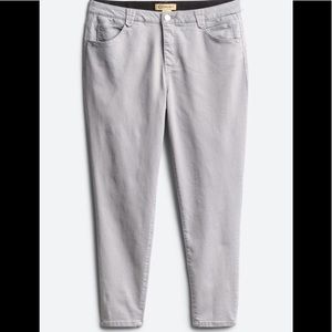 Light grey washed jeans.